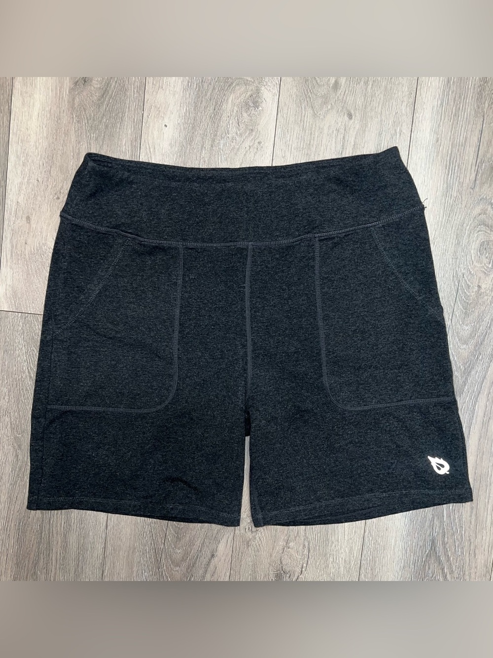 Baleaf Shorts Athletic Gym Spandex Women's Size 2XL Gray High Rise